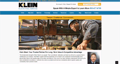 Desktop Screenshot of kleinsteel.com