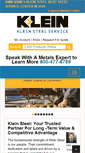 Mobile Screenshot of kleinsteel.com
